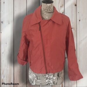 CABI Salmon/Coral Moro Scooter Zip Jacket M